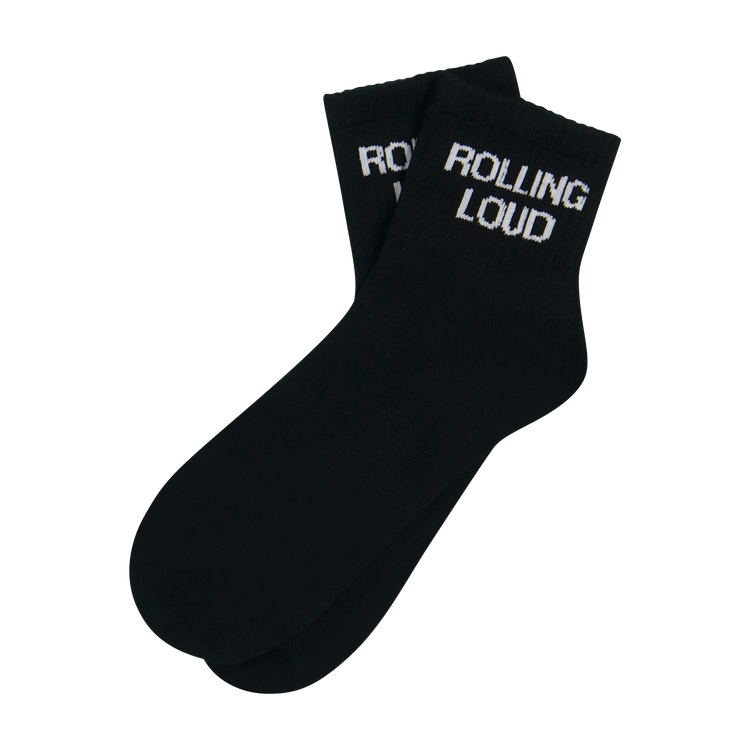 RL Classic Highlighter Black Quarter Socks