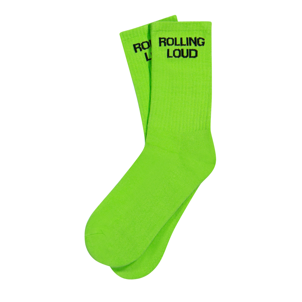 RL Classic Highlighter Neon Green Socks RL Classic Highlighter Neon Green Socks