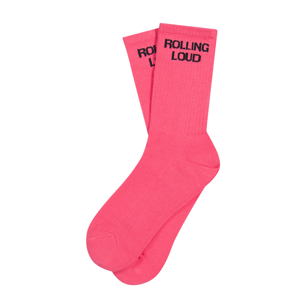 RL Classic Highlighter Neon Pink Socks