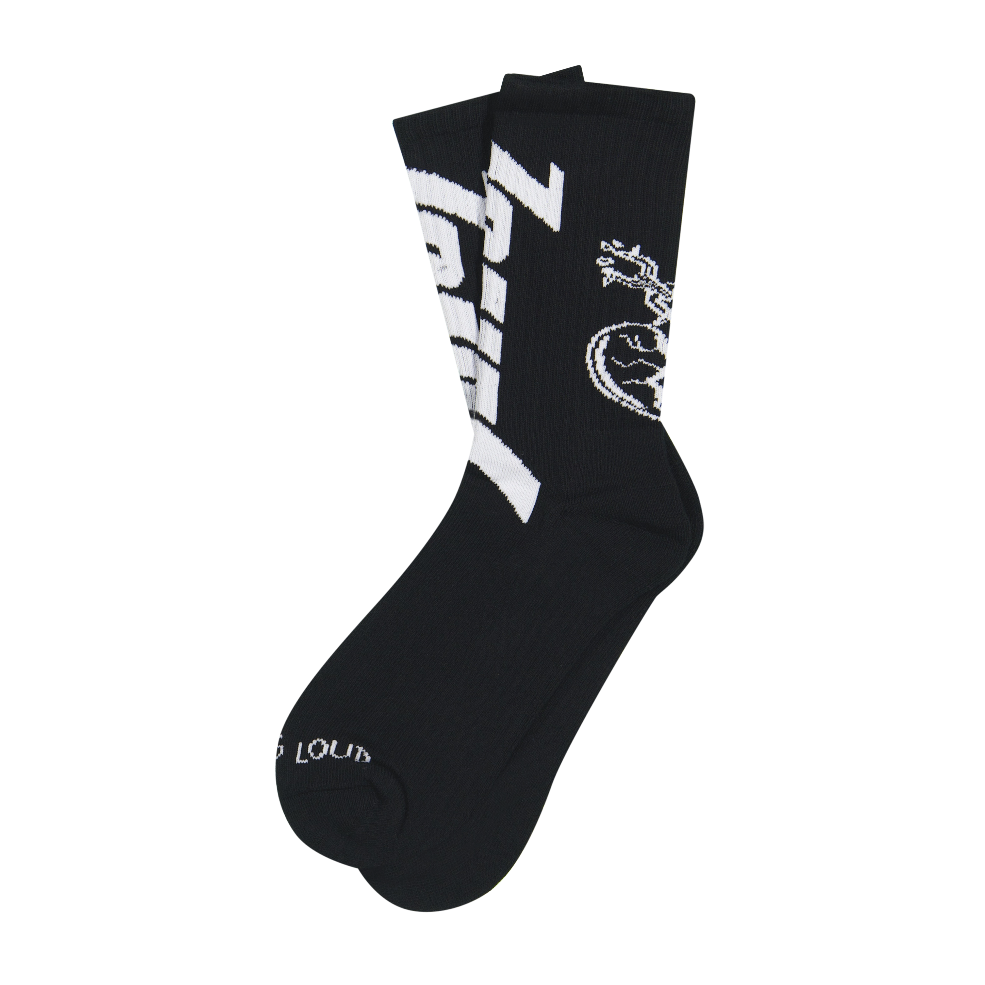 RL On Lock Black Socks