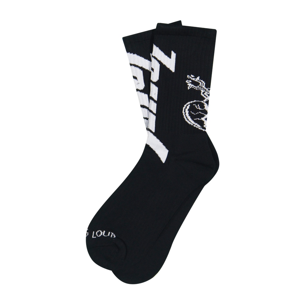 RL On Lock Black Socks