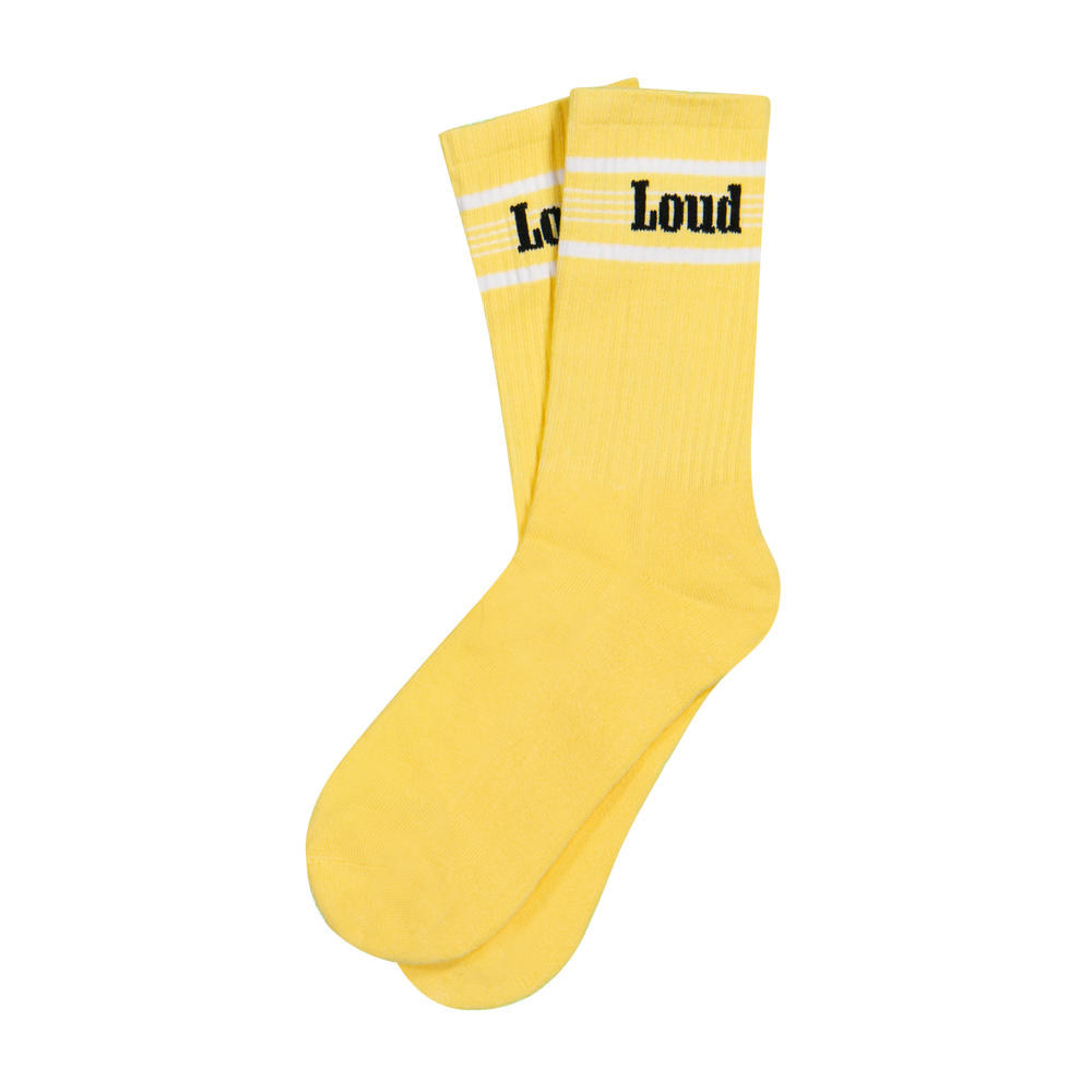 RL Stripe Pale Yellow Socks