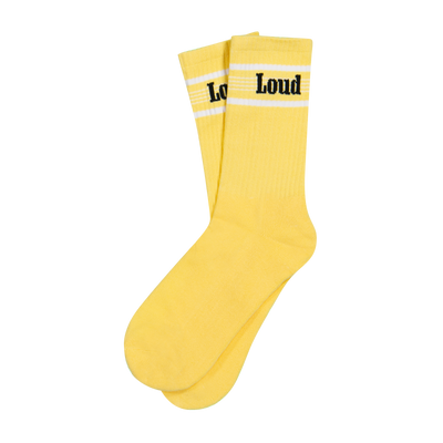 RL Stripe Pale Yellow Socks