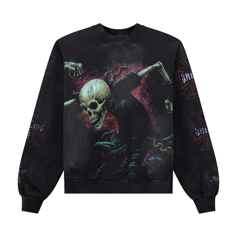 SKULL SOCIETY CREWNECK SWEATSHIRT