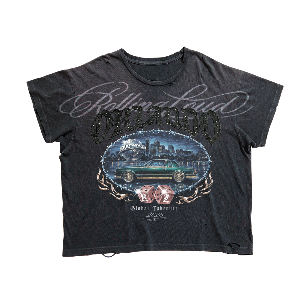 Orlando Takeover Washed Black Bling 26 Lineup Tee