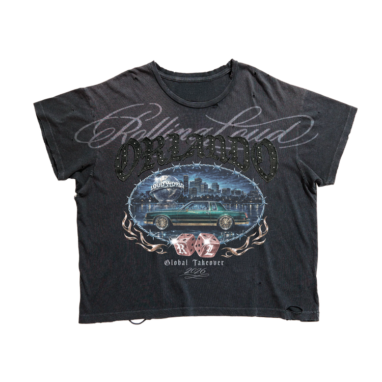 Orlando Takeover Washed Black Bling 26 Lineup Tee