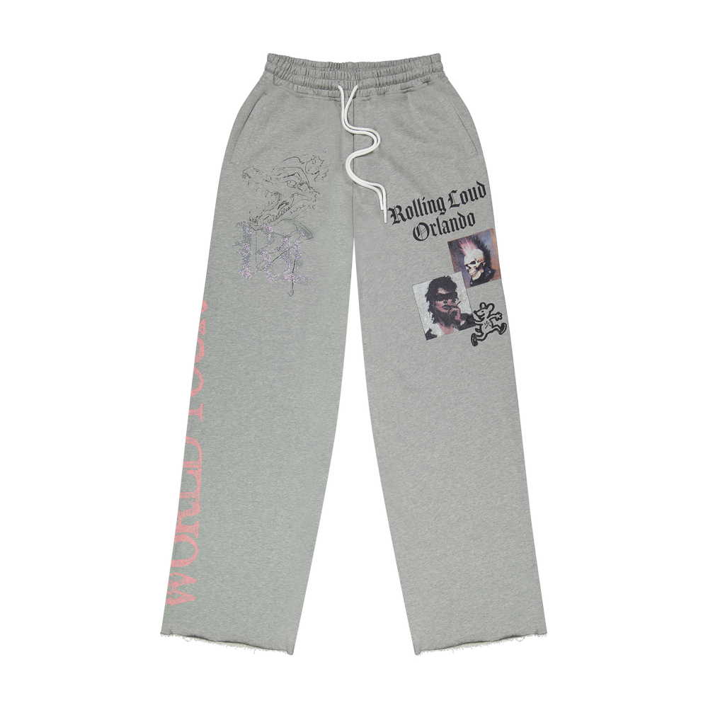 Signature Orlando Bling Grey Sweat Pants
