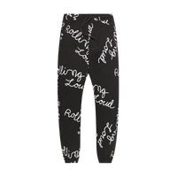 AOP Script Sweatpants Black