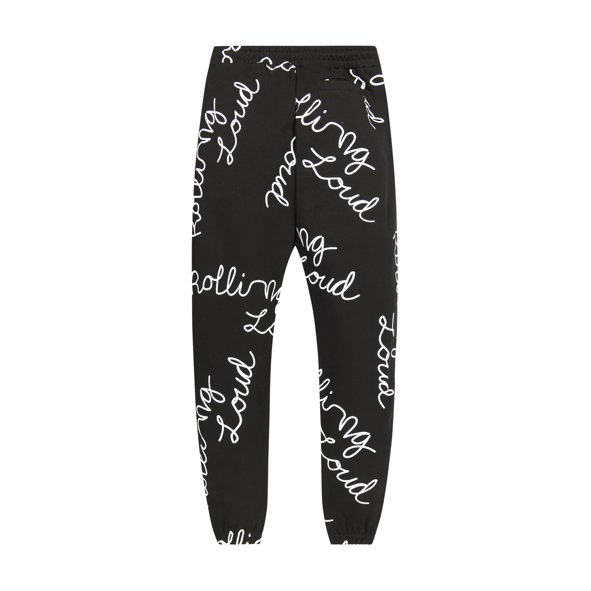 AOP Script Sweatpants Black