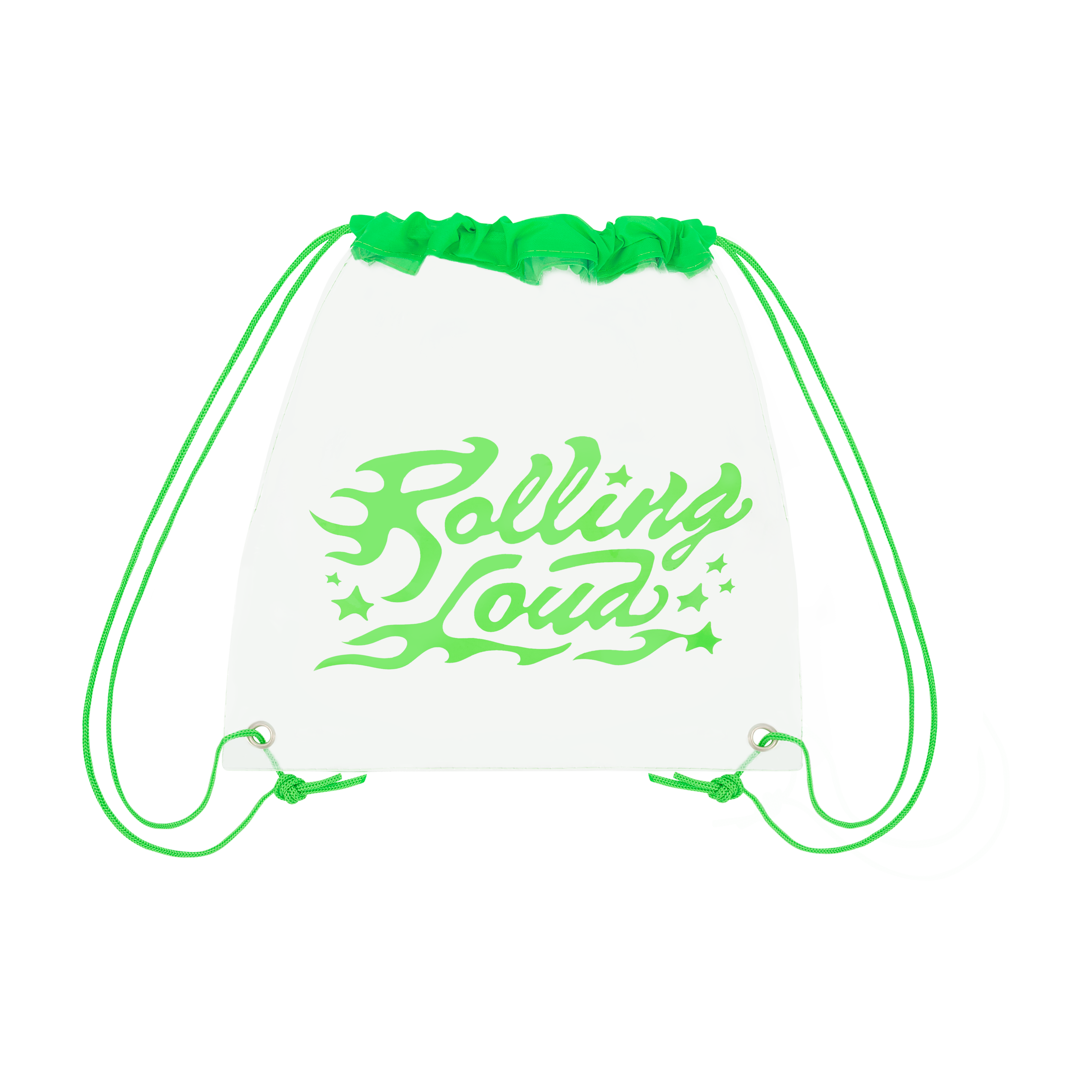 Logo Green Cinch Bag - Festival Approved