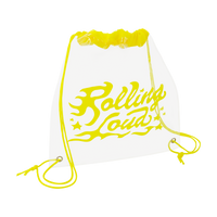 Logo  Clear Yellow Cinch Bag - Festival Approved