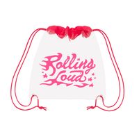 Logo  Clear Pink Cinch Bag - Festival Approved