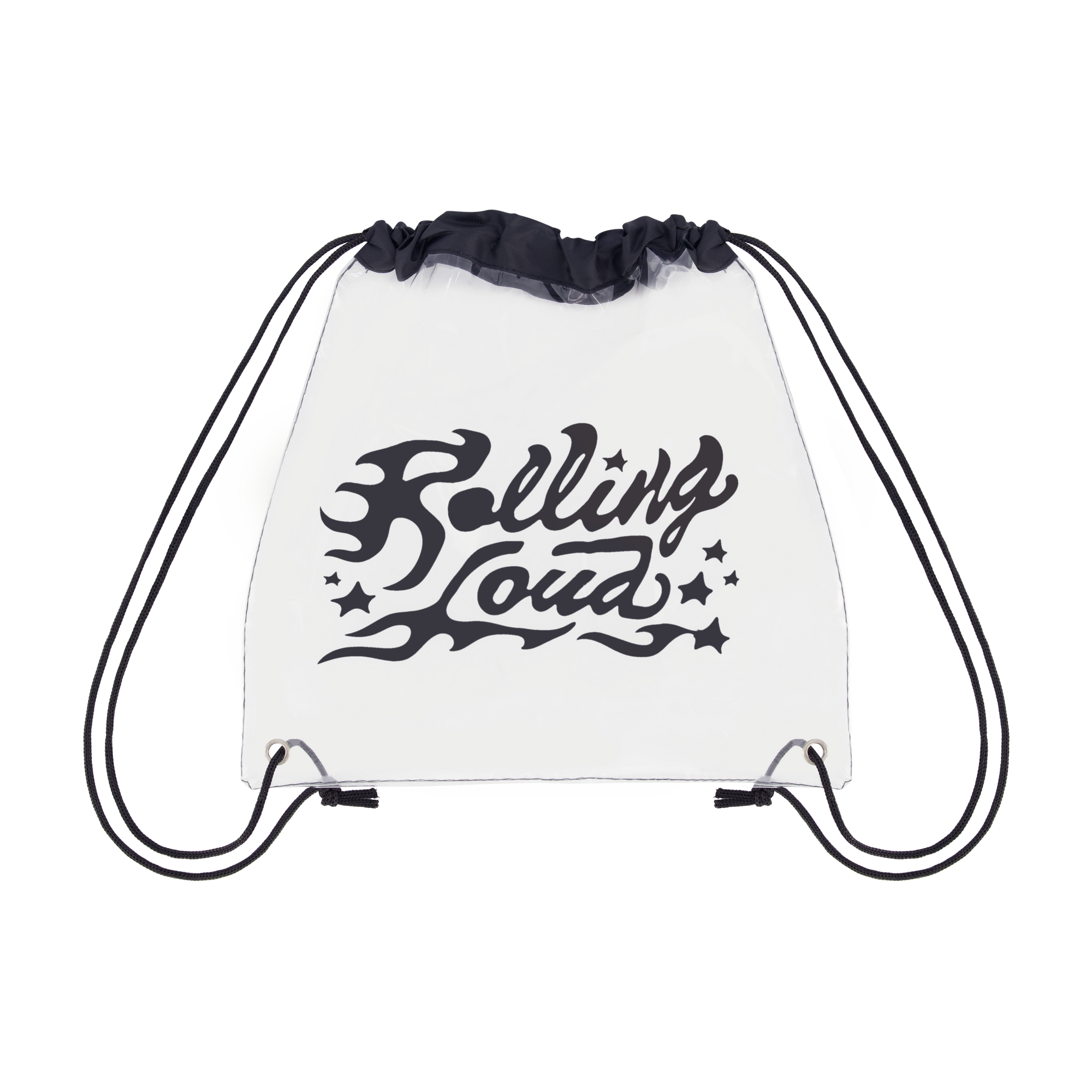 Logo Black Cinch Bag - Festival Approved