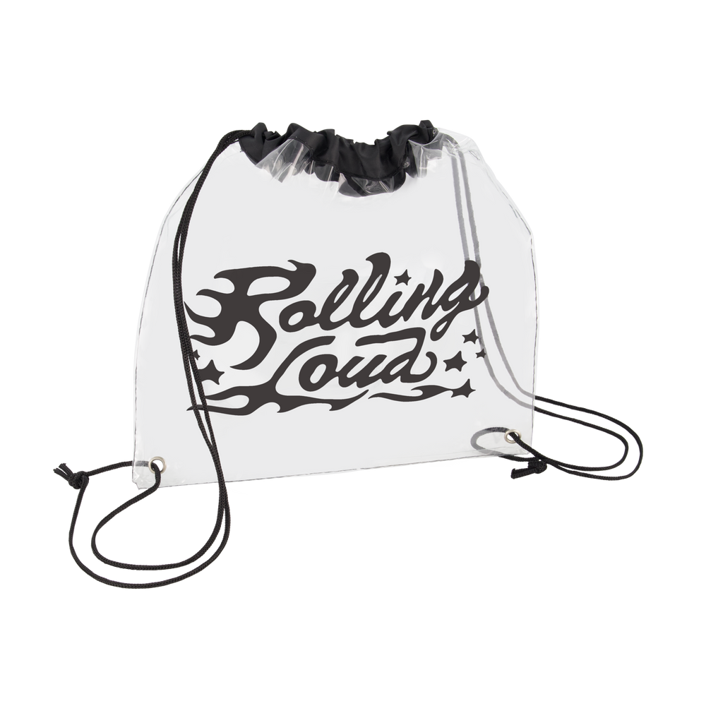 Logo Black Cinch Bag - Festival Approved