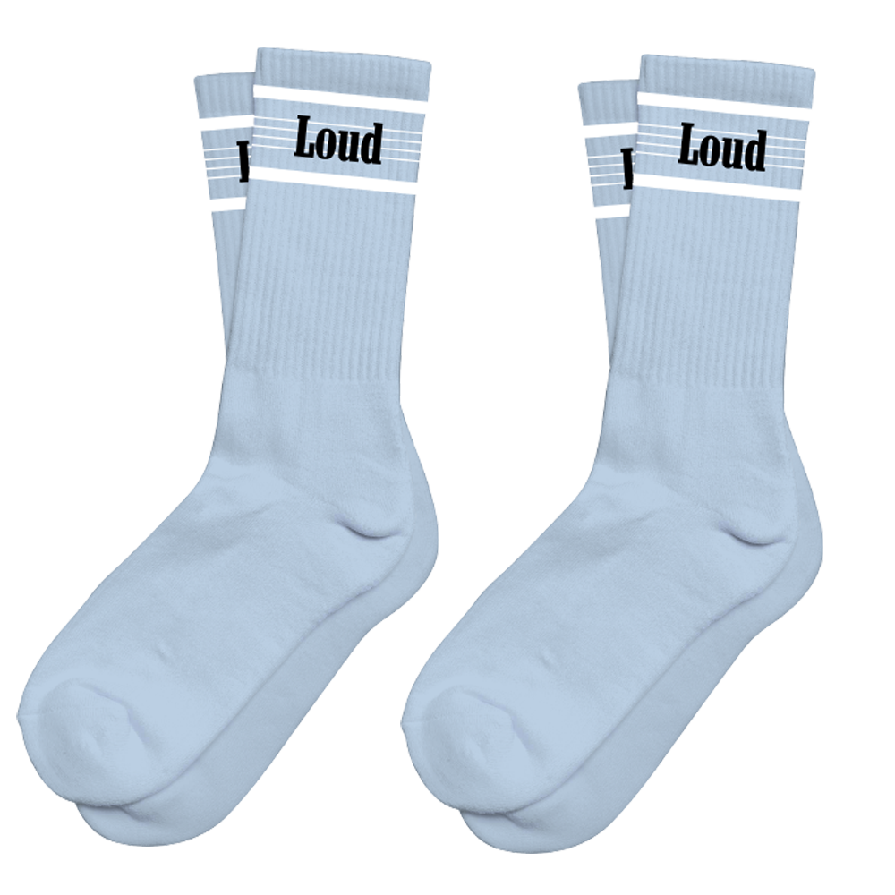 RL Stripe Baby Blue Socks