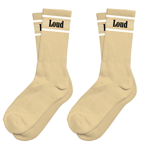 RL Stripe Pale Yellow  Socks