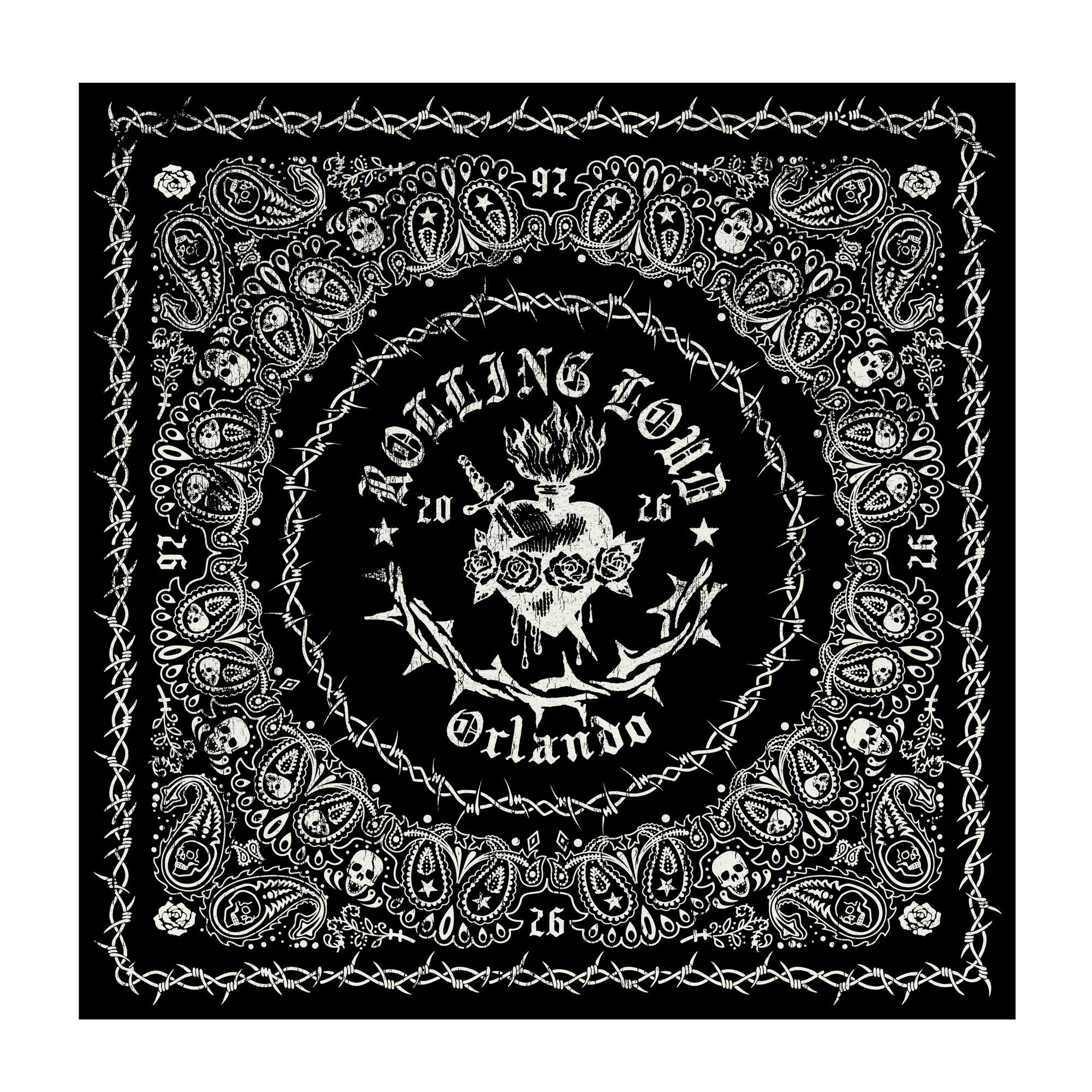 Sacred Heart Orlando 26 Black Bandana