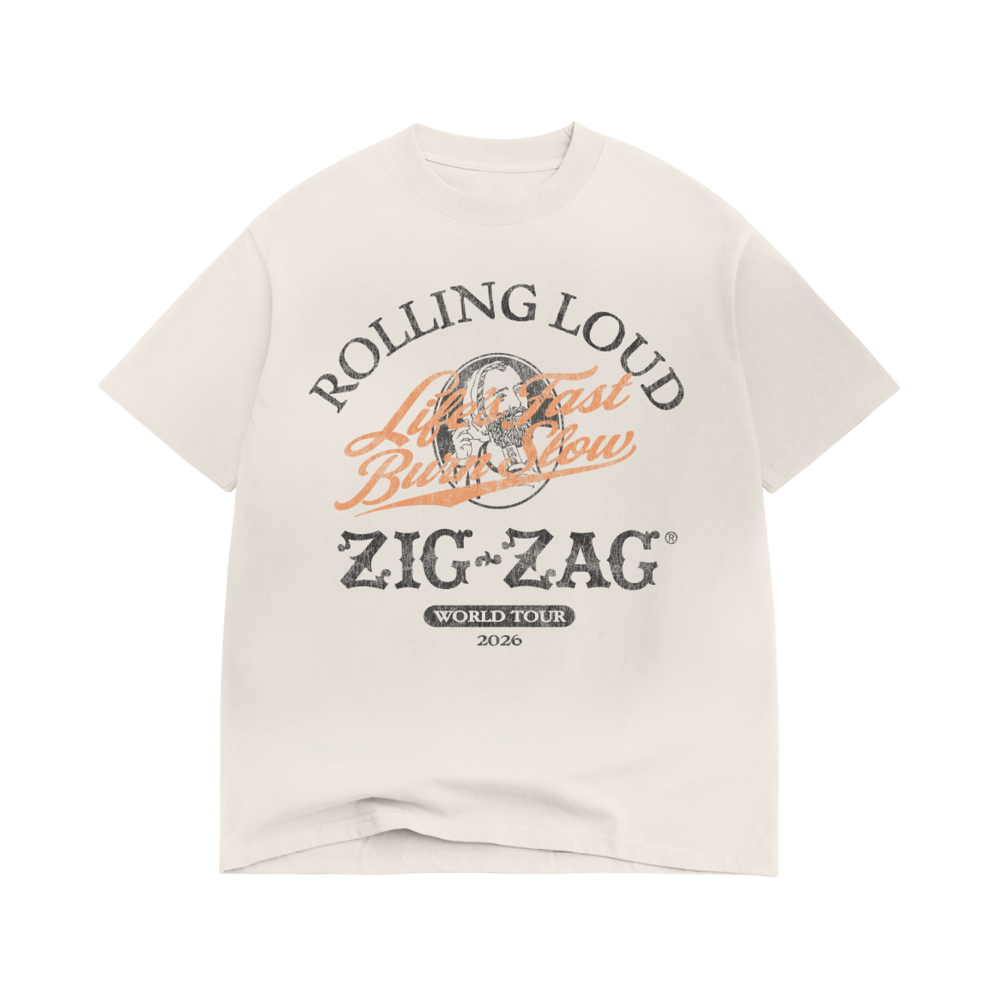 RL X ZIG-ZAG CREAM TEE