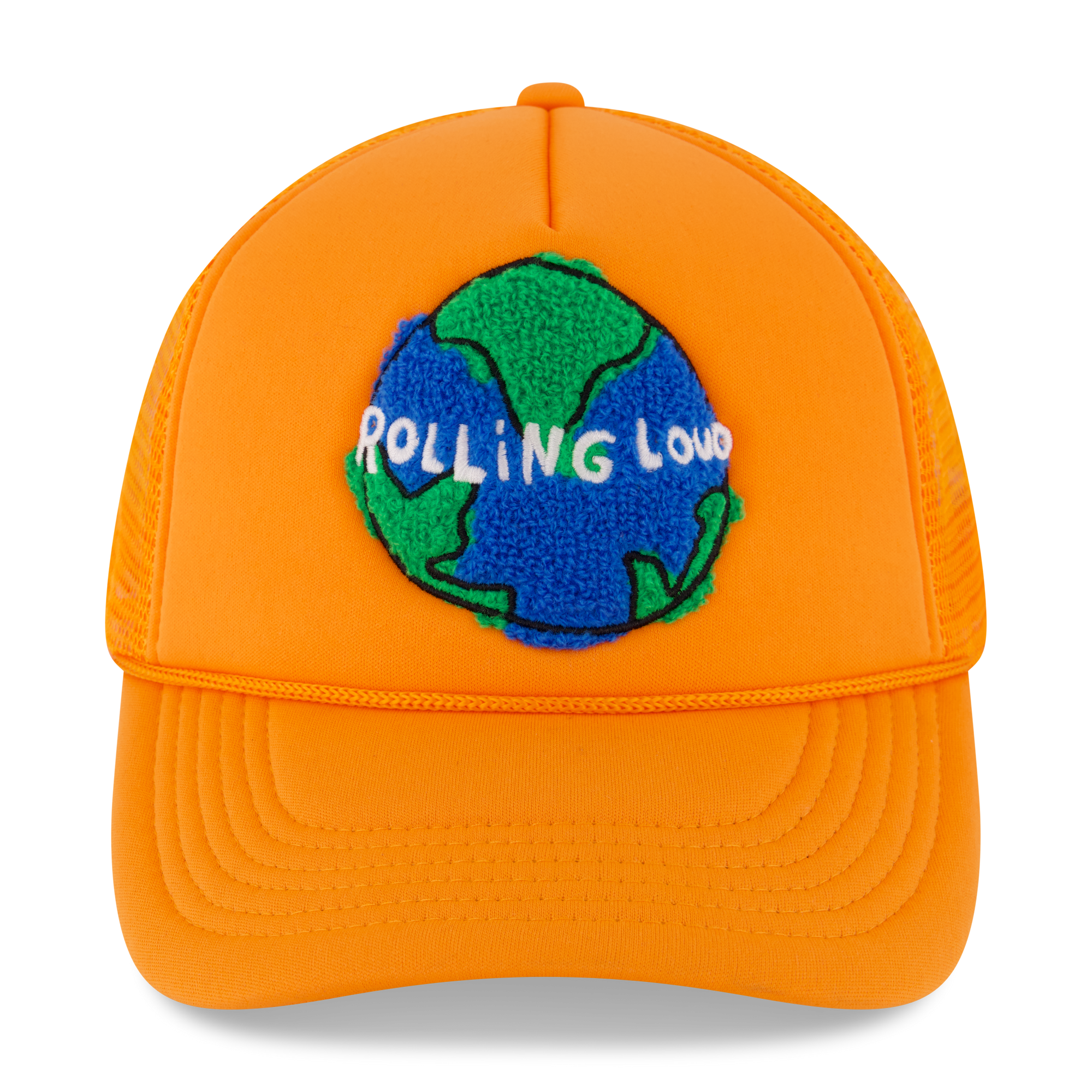 Chenille World Tour Orange Trucker Hat