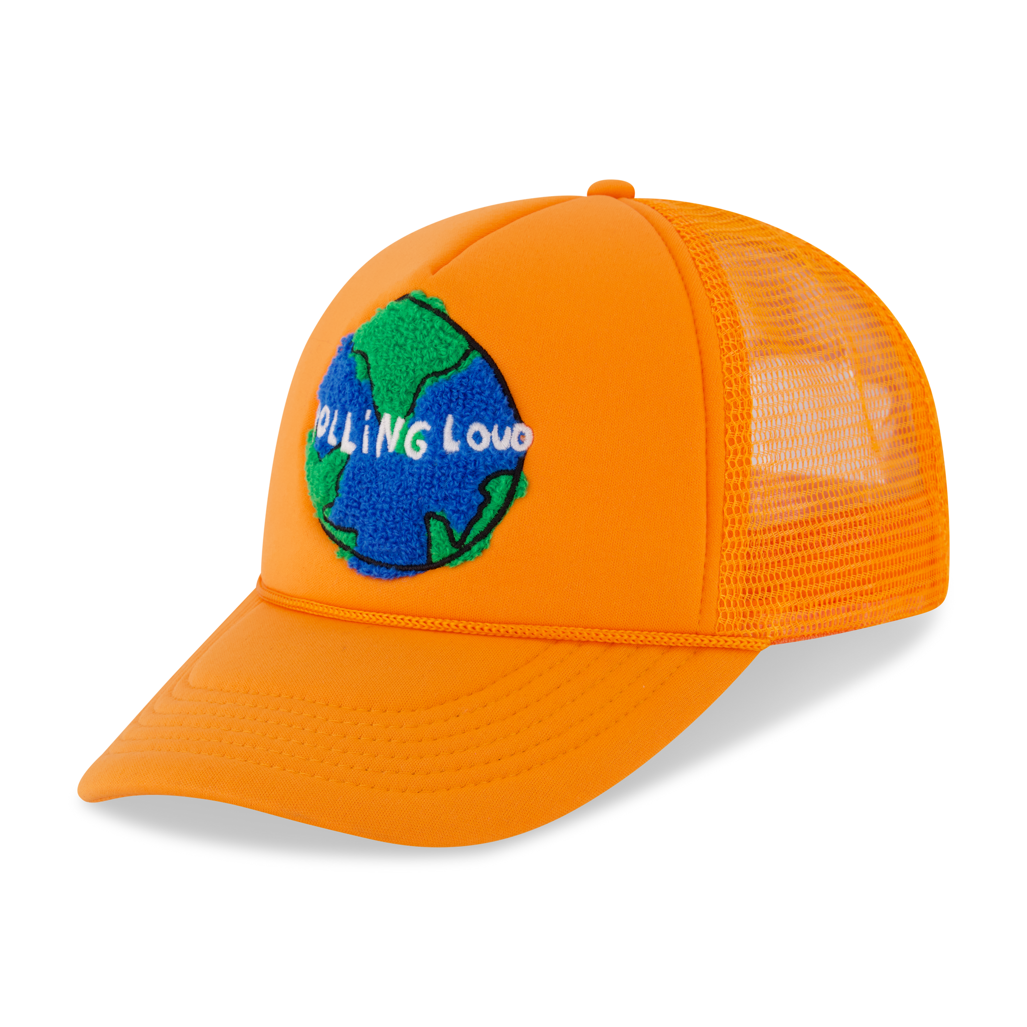 Chenille World Tour Orange Trucker Hat