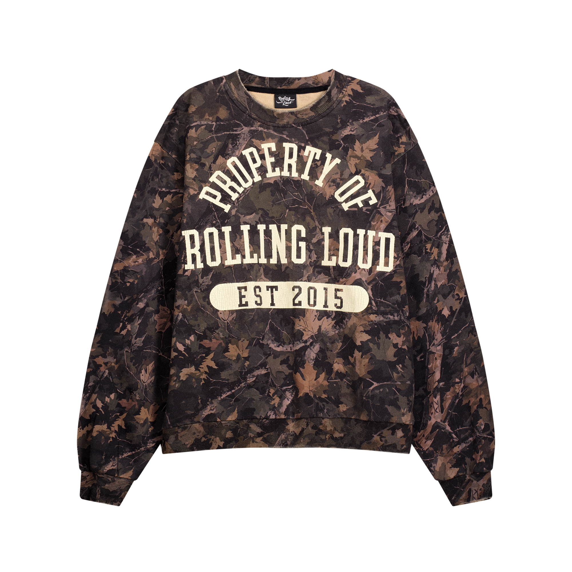 RL Core Trailhead Camo Crewneck | Rolling Loud