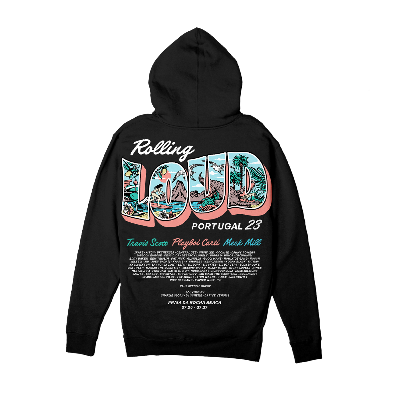 RL Portugal 23 Travel Loud Black Lineup Hoodie