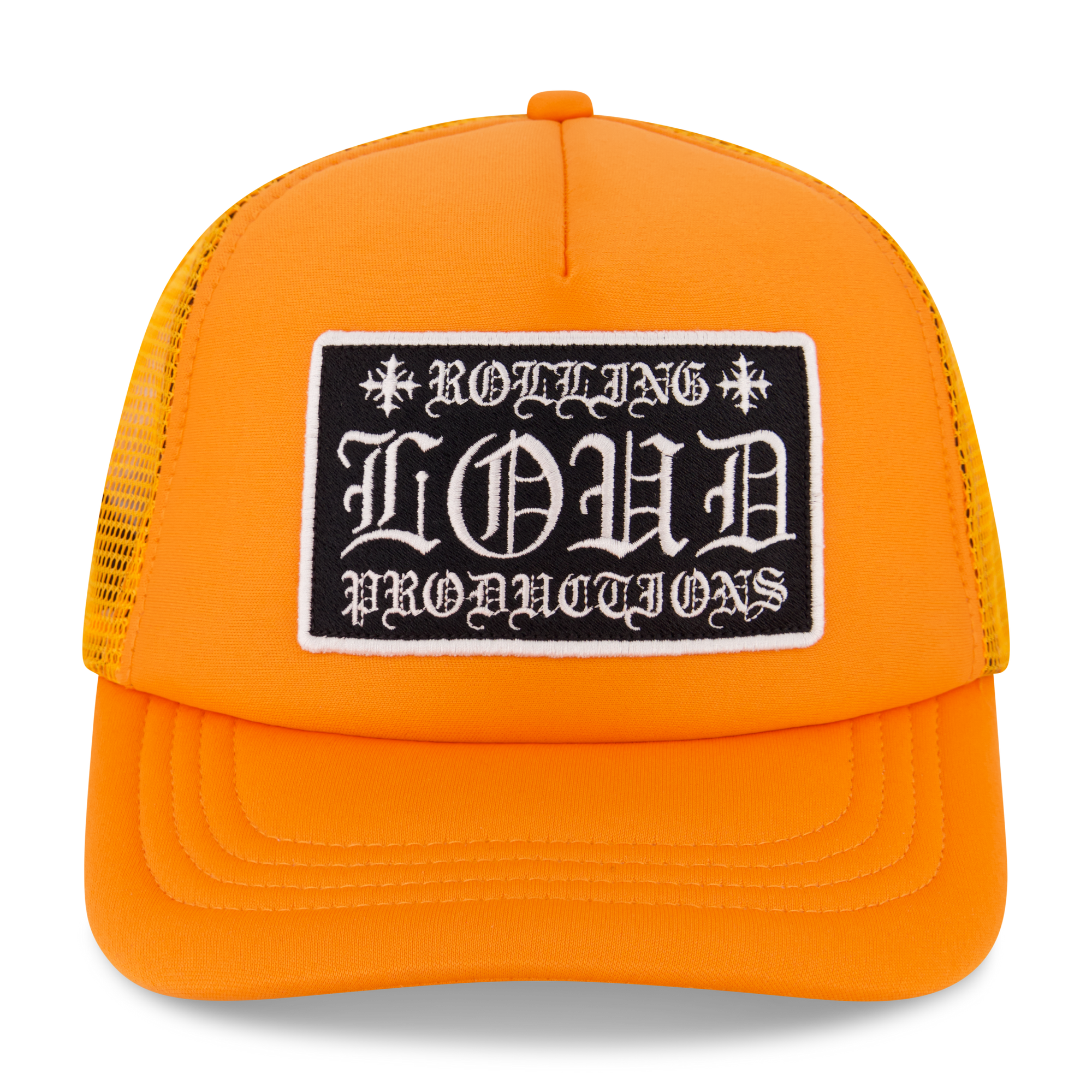 Loud Hearts Orange Trucker Hat