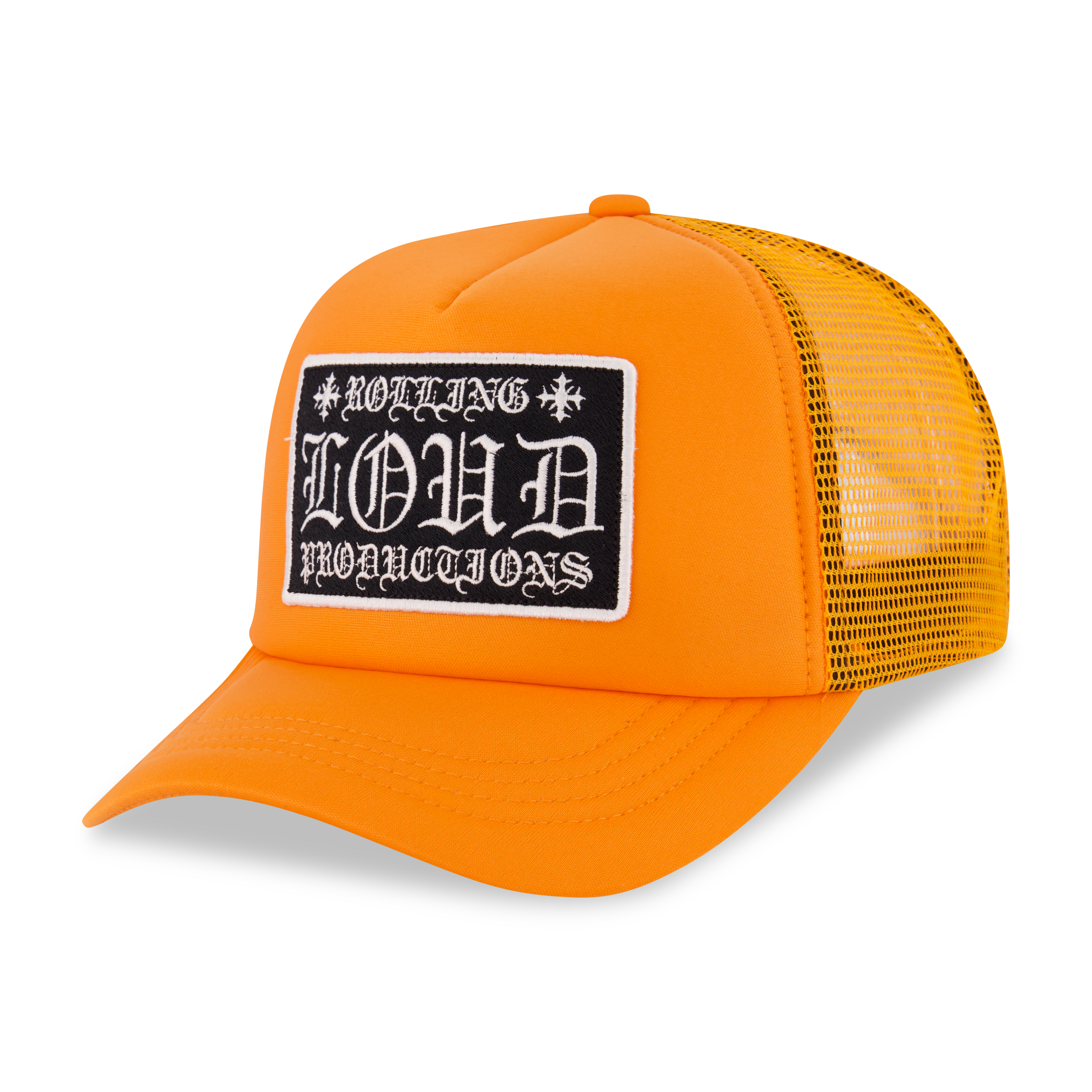 Loud Hearts Orange Trucker Hat