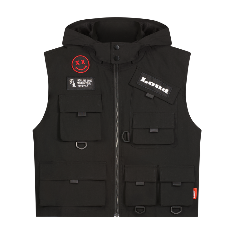 RL Festival Vest Black w/ Removable Hood