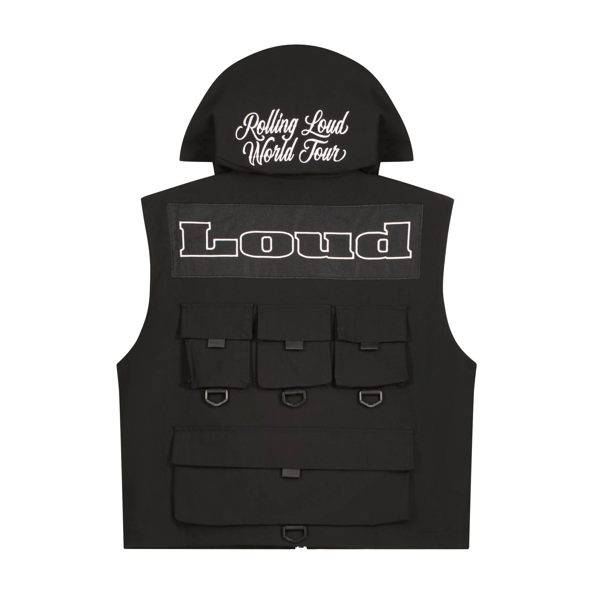 RL Festival Vest Black w/ Removable Hood