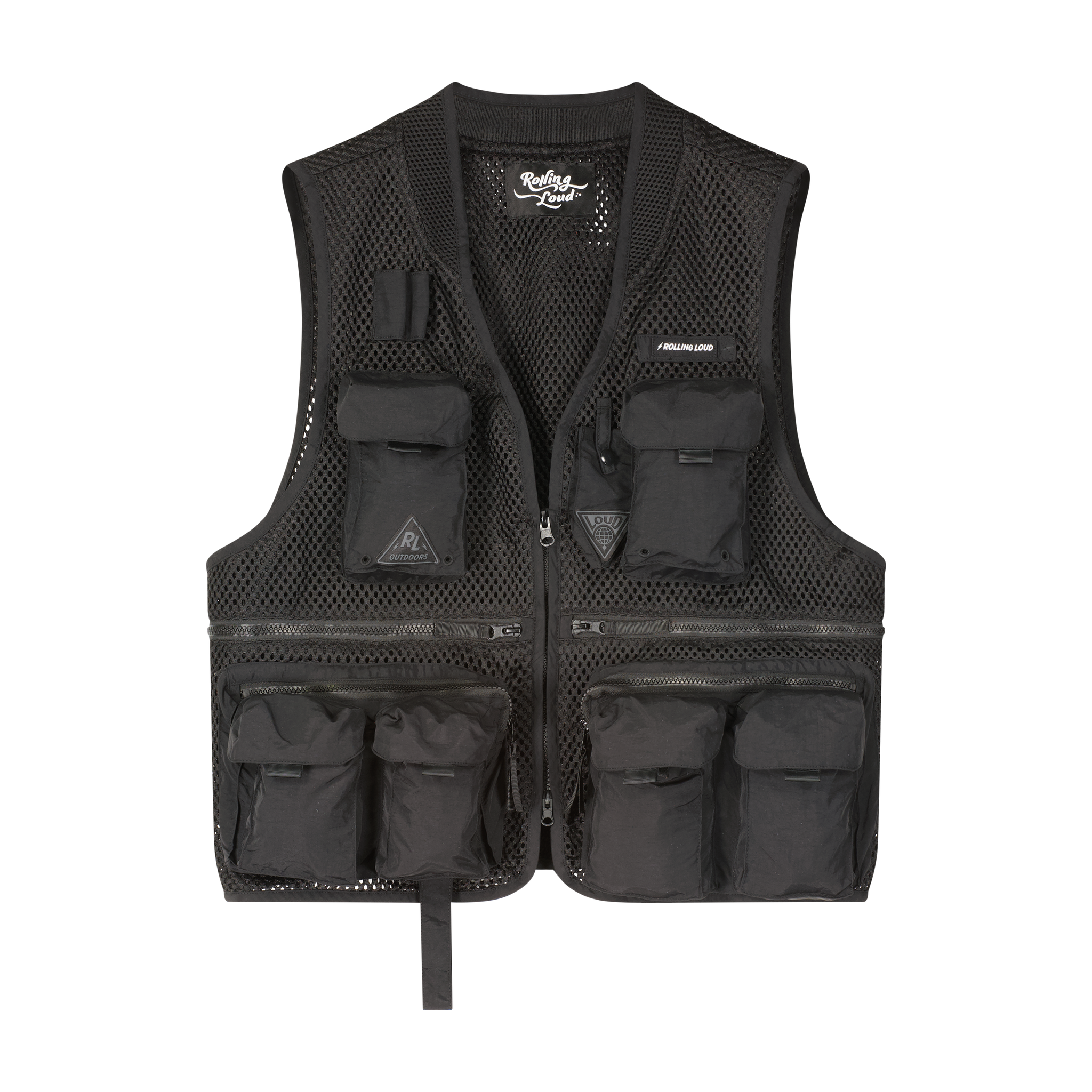 RL Black Mesh Tactical Vest