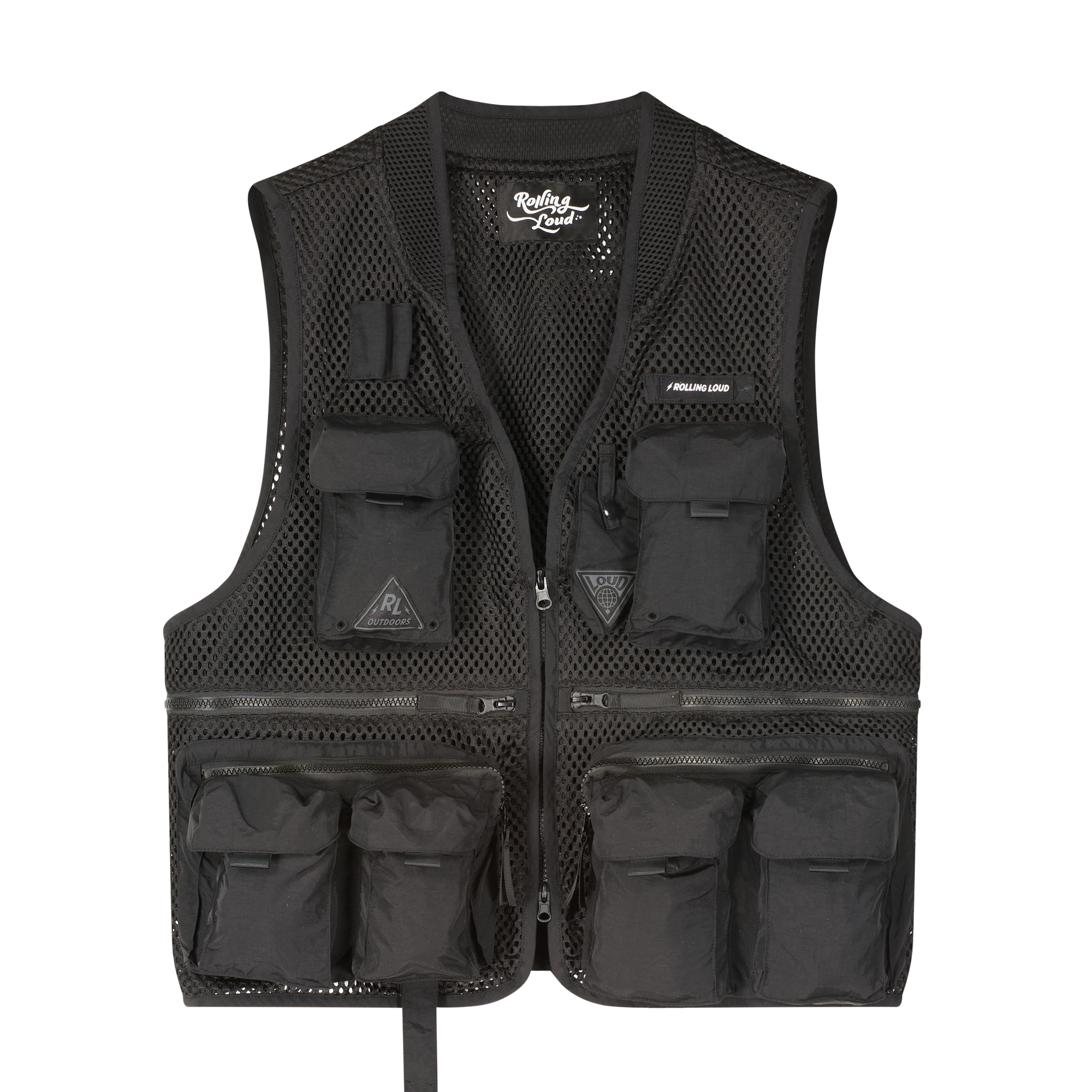 RL Black Mesh Tactical Vest