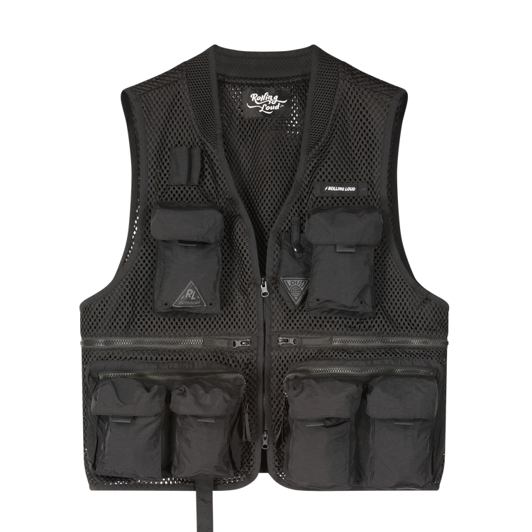 RL Black Mesh Tactical Vest
