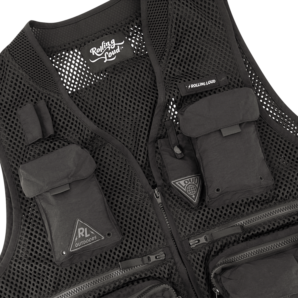 RL Black Mesh Tactical Vest