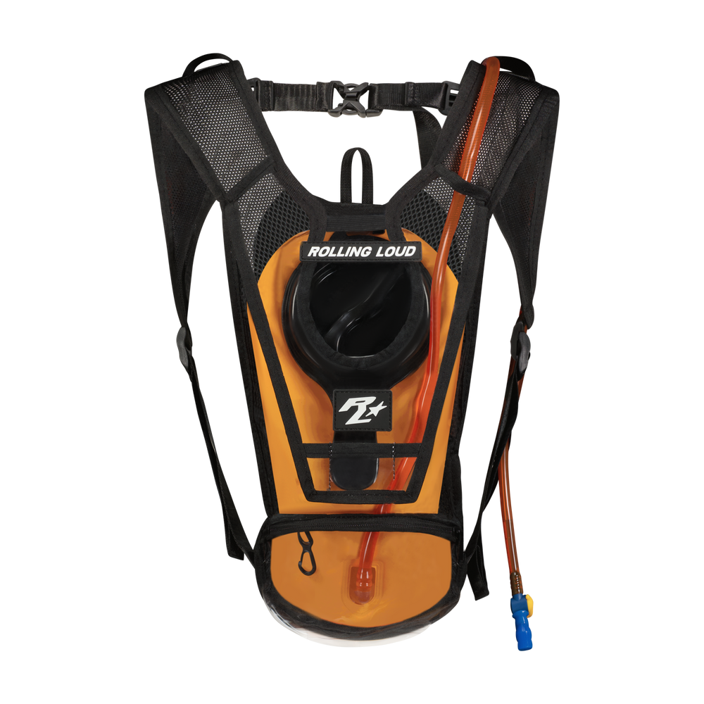 RL  Clear Orange Hydration Backpack - Festival Approved