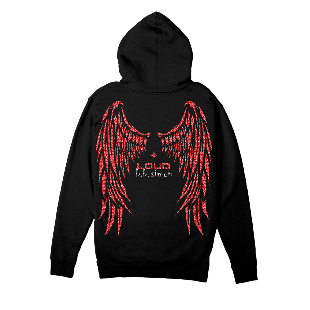 RL x BB Simon Swarovski Crystal Wings Black Pullover