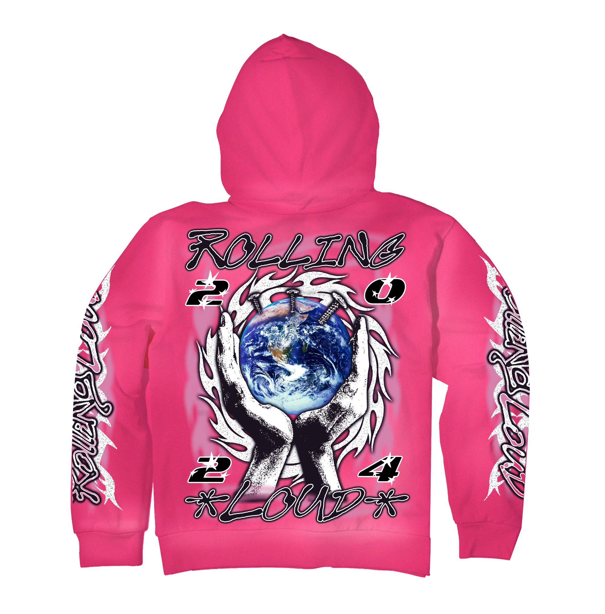 RL 24 Worldwide Faded Rose PO Hoodie | Rolling Loud