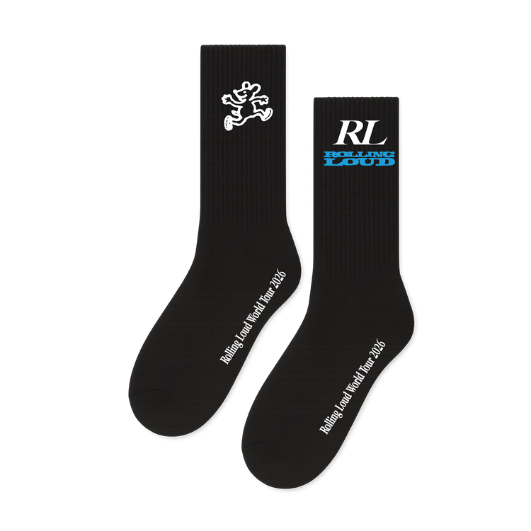 Worldtour 26 Mouse Black Crew Sock