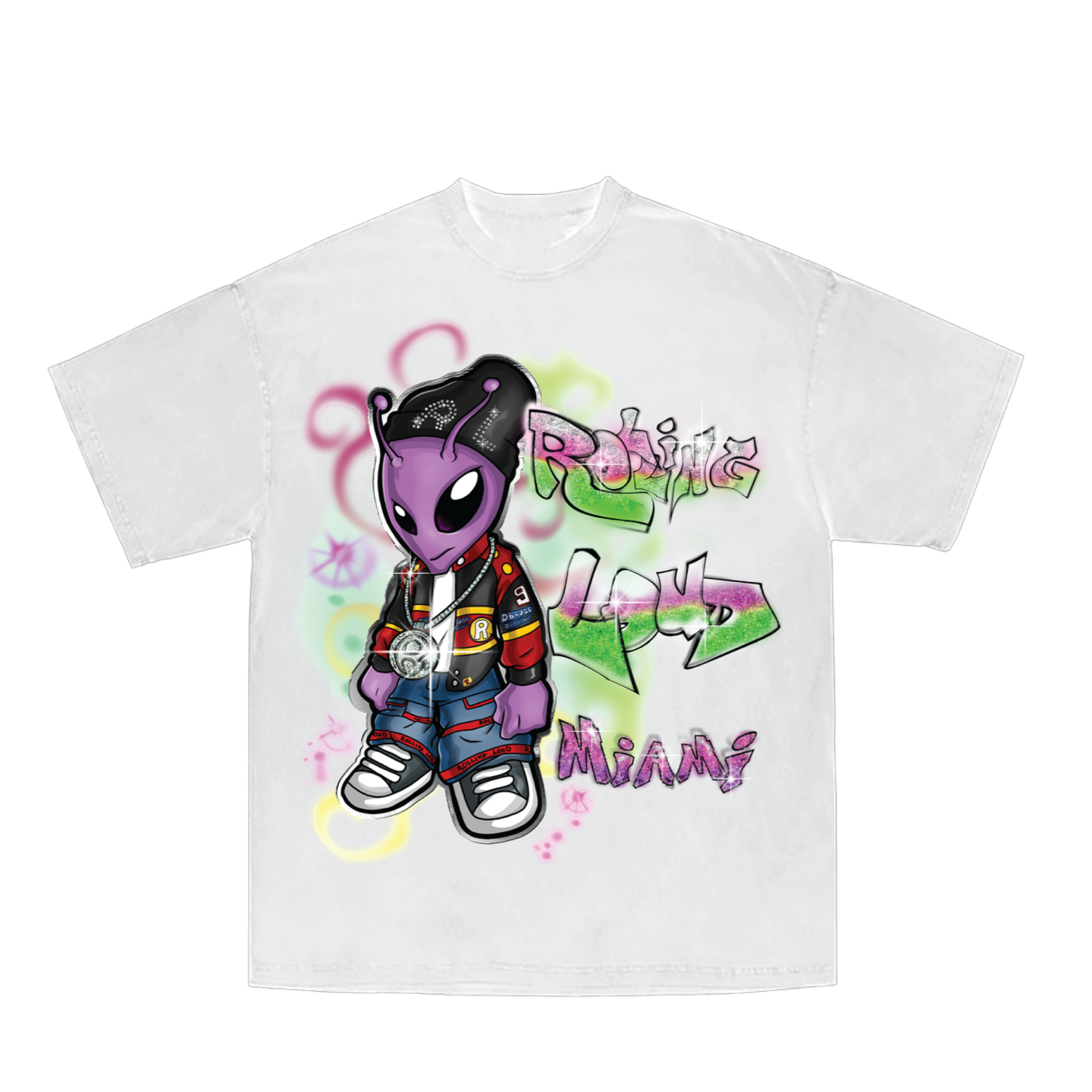 RL Miami Alien Guy White Tee