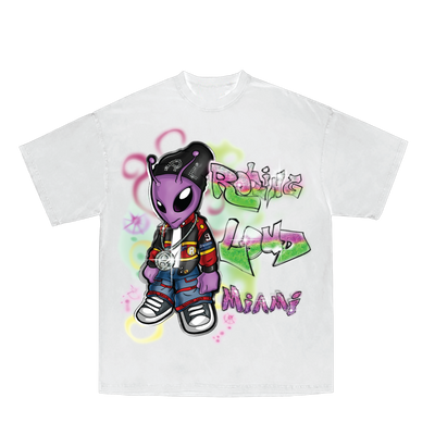 RL Miami Alien Guy White Tee