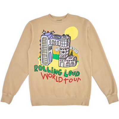 RL x B2SS World Tour RL Highrise Tan Crewneck