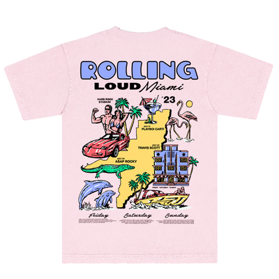 RL Miami 23 Magic City Light Pink Tee