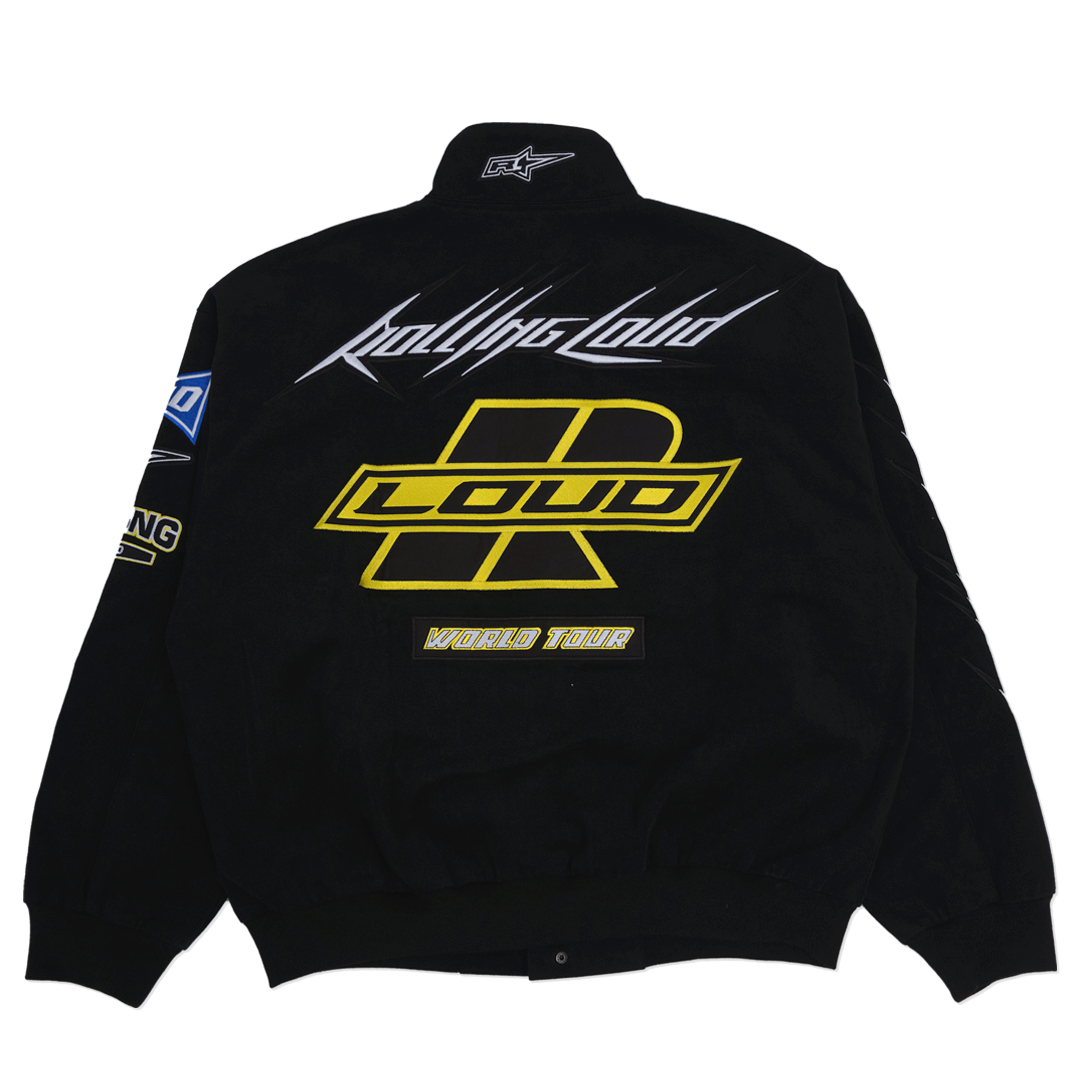 RL Super Moto Black Racing Jacket