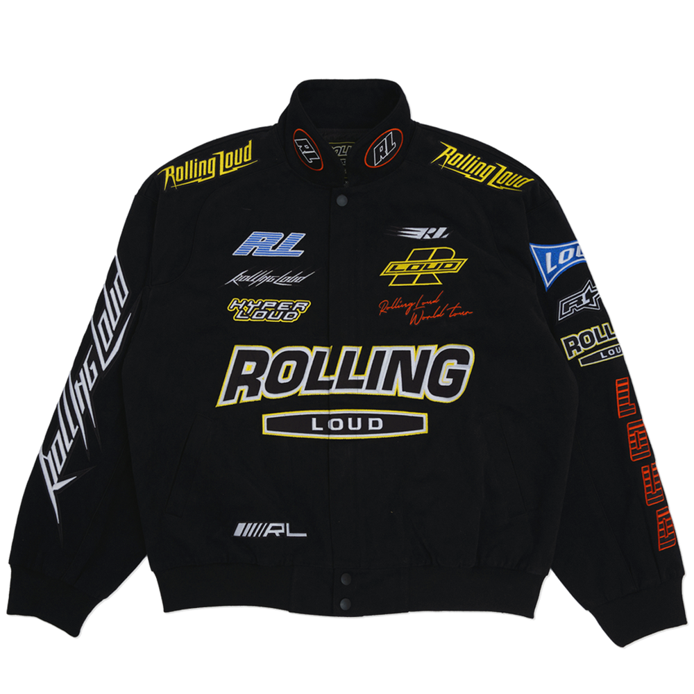 RL Super Moto Black Racing Jacket