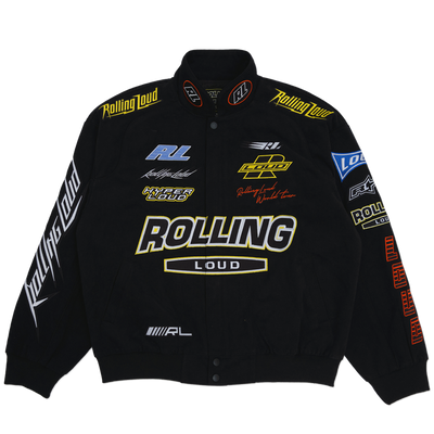 RL Super Moto Black Racing Jacket