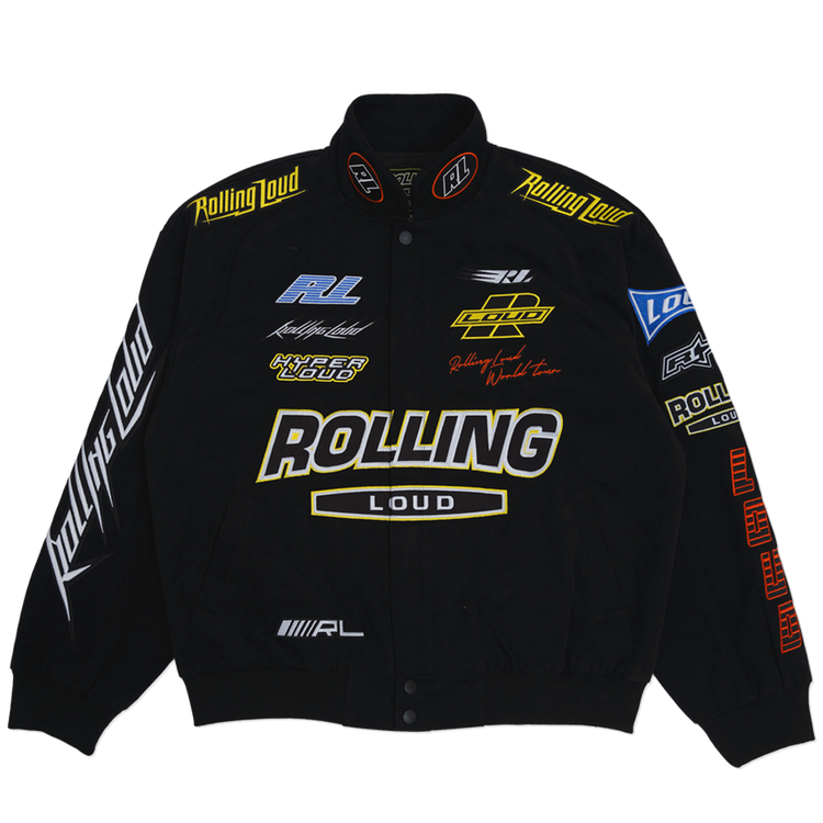 RL Super Moto Black Racing Jacket