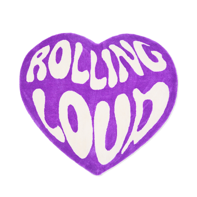 Rolling Loud Purple Heart Rug