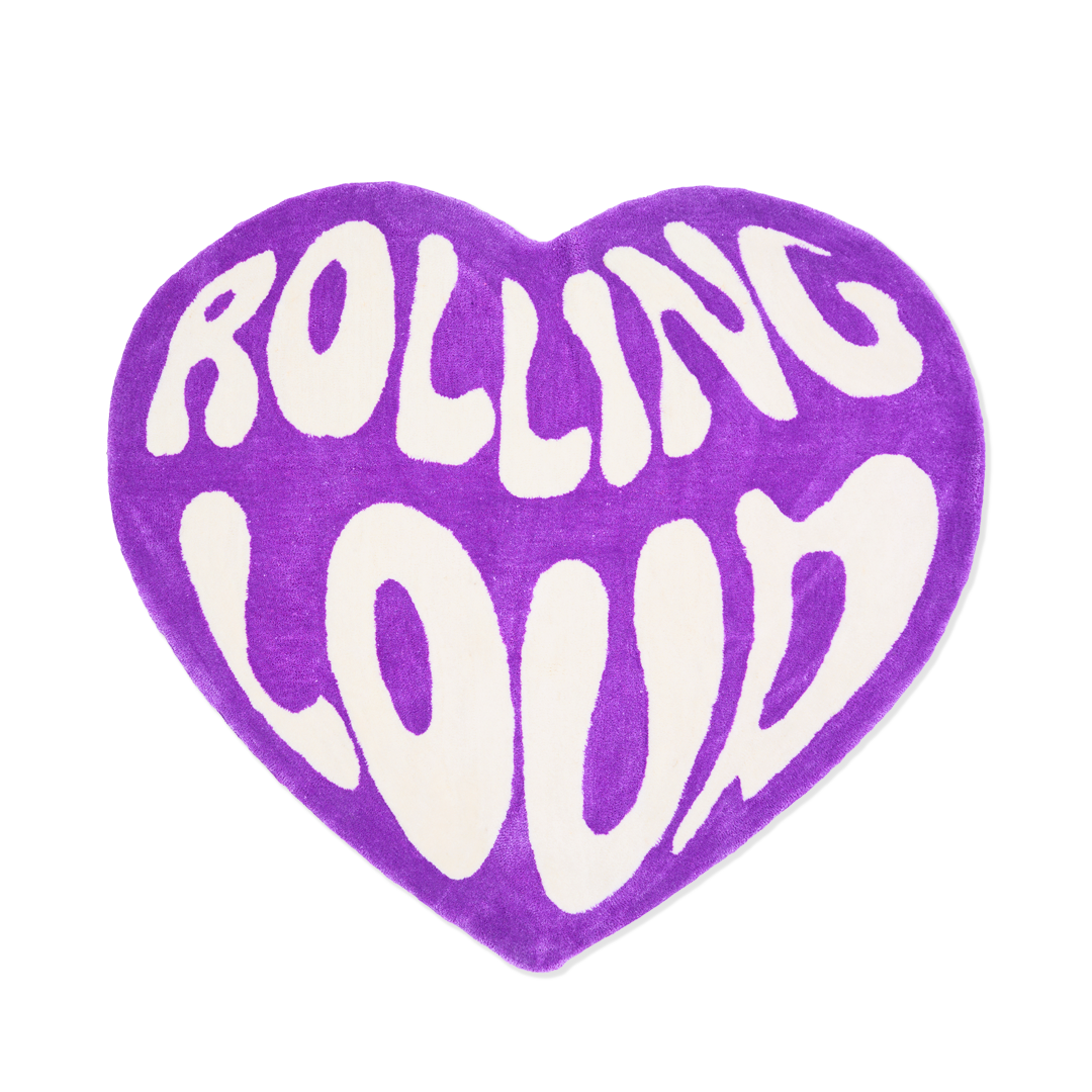 Rolling Loud Purple Heart Rug