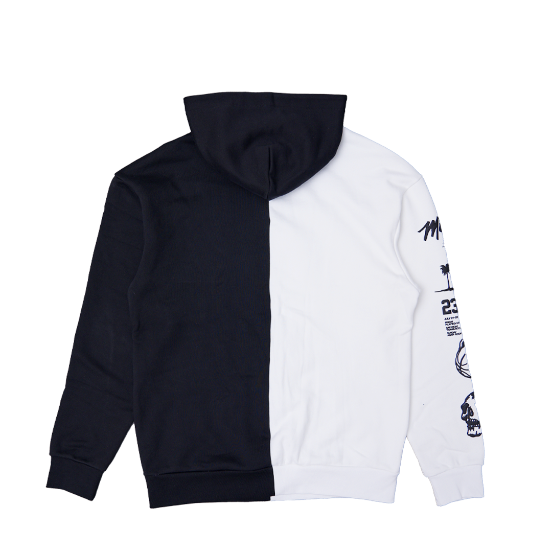 RL Miami 23 Double Trouble Split Black & White Hoodie