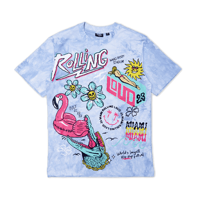 RL Miami 23 Sunshine Delight Cloud Dye Lineup Tee